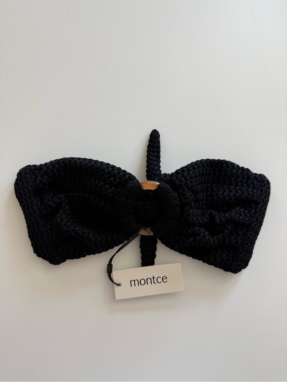 Montce Black Knotted Headband